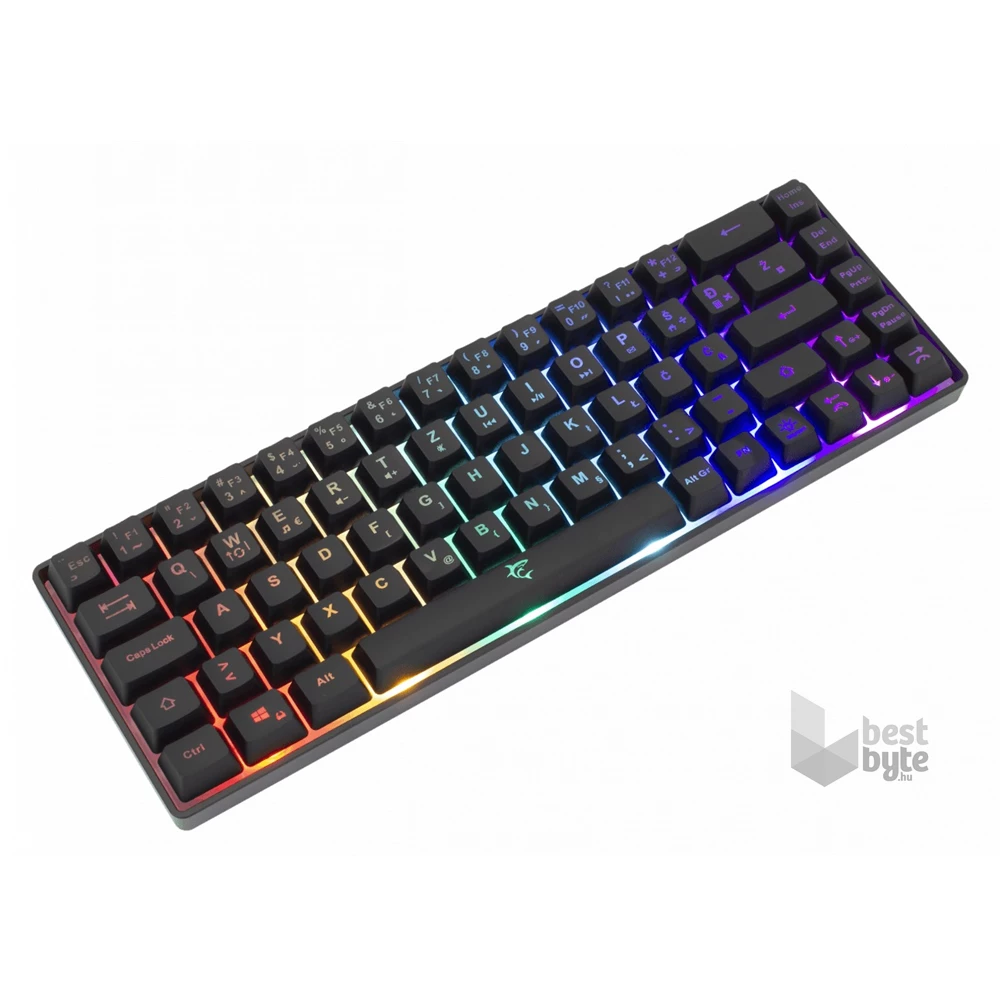 White Shark GK-2201B-HU RONIN-B fekete gamer billentyűzet