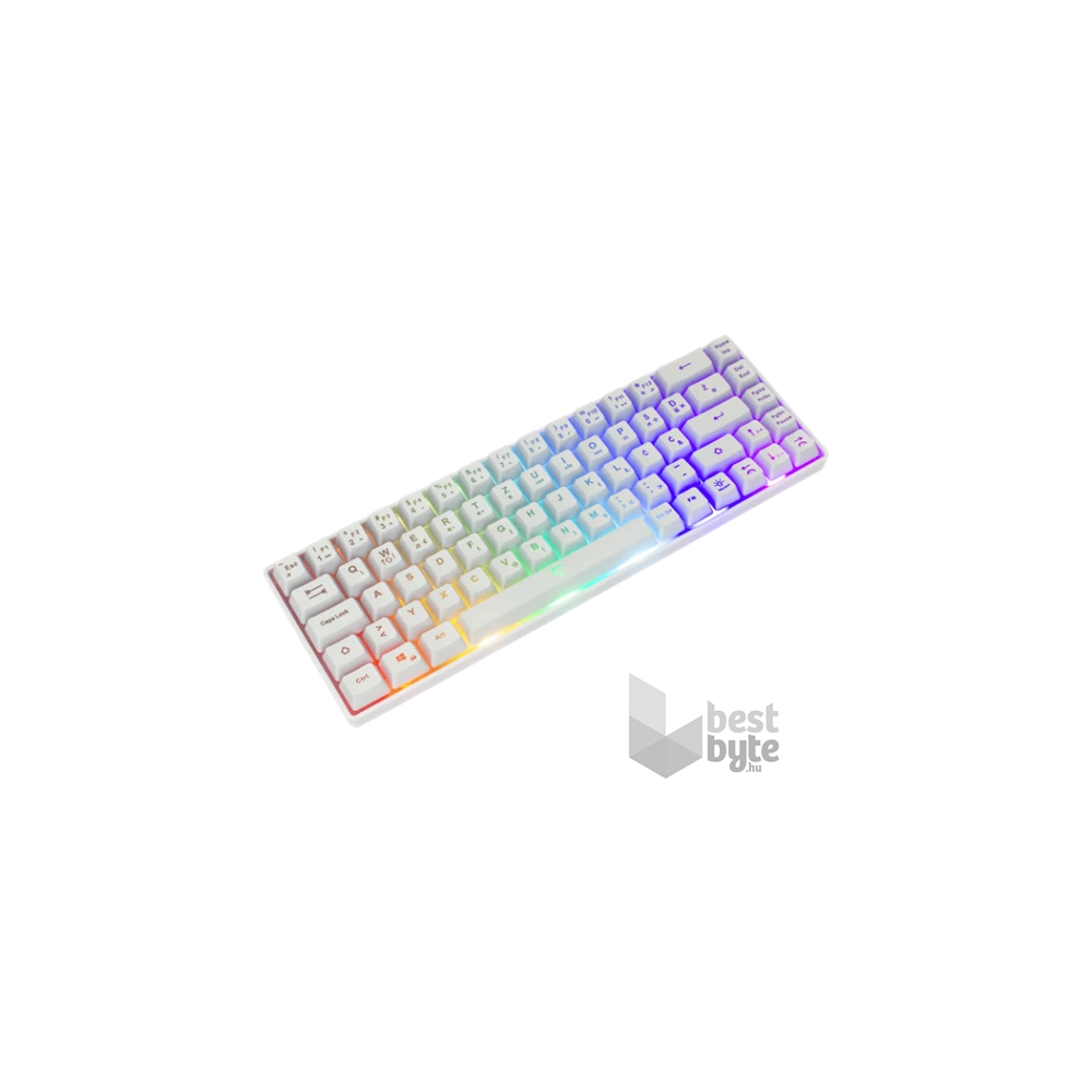 White Shark GK-2201W-HU RONIN-W fehér gamer billentyűzet
