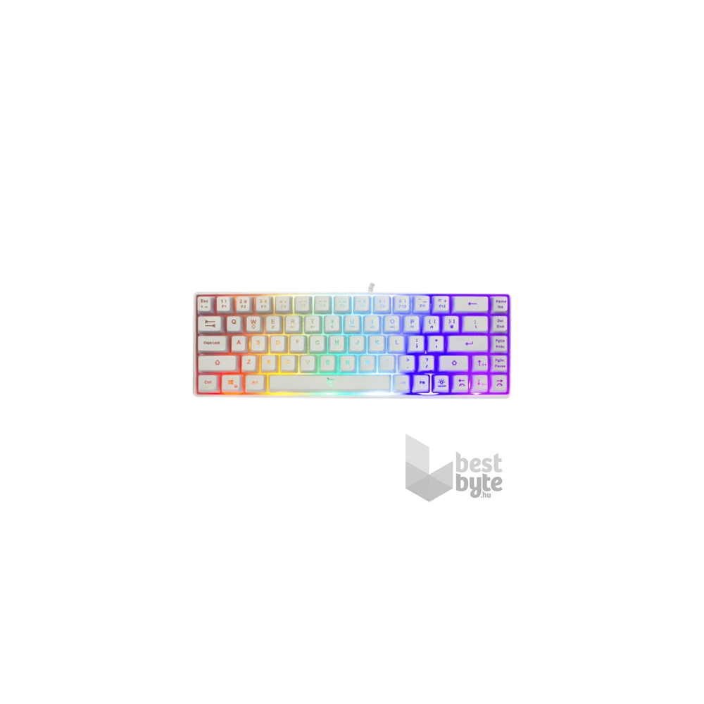 White Shark GK-2201W-HU RONIN-W fehér gamer billentyűzet