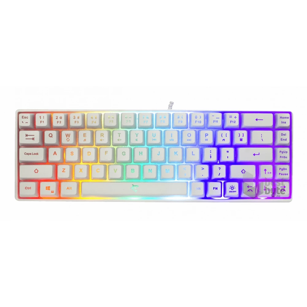White Shark GK-2201W-HU RONIN-W fehér gamer billentyűzet