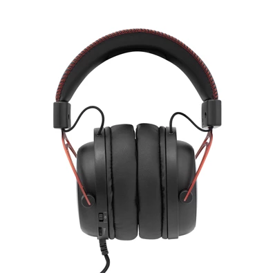 White Shark GORILLA GH-2341B/R fekete/piros gamer fejhallgató