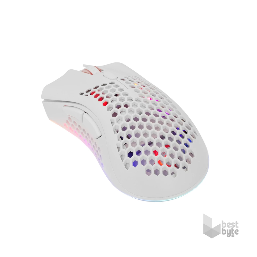 White Shark LIONEL WGM-5012W vezeték nélküli fehér gamer egér