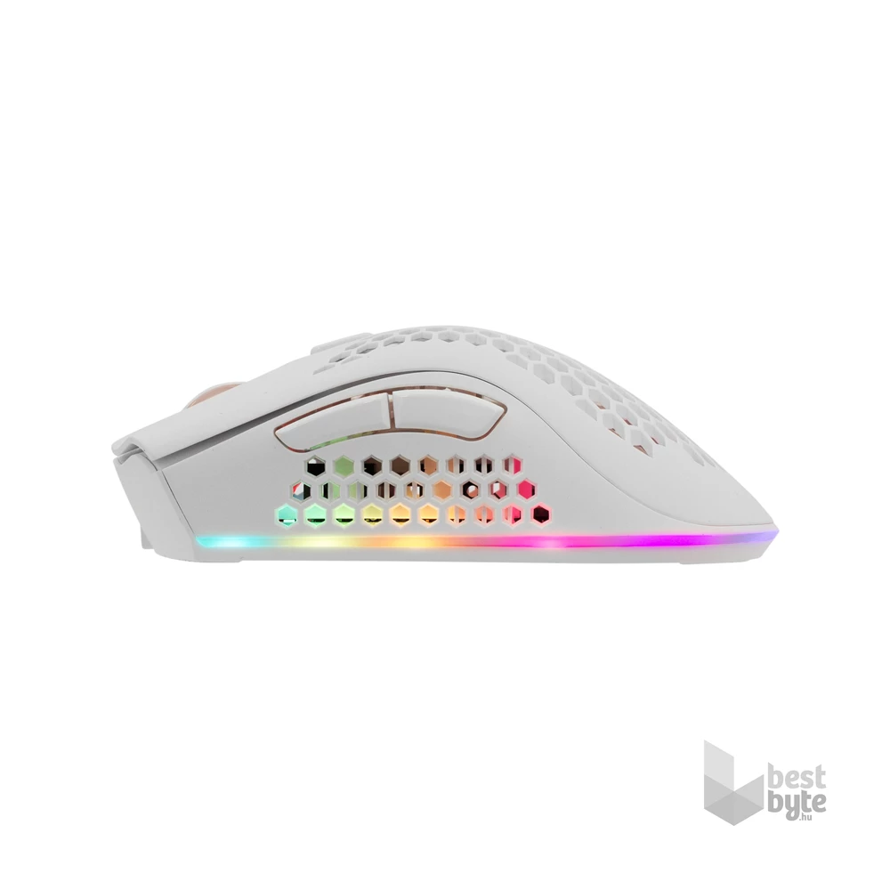White Shark LIONEL WGM-5012W vezeték nélküli fehér gamer egér