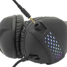 White Shark OX/RGB GH-2140 fekete gamer fejhallgató