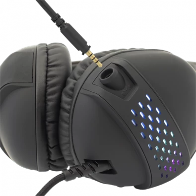 White Shark OX/RGB GH-2140 fekete gamer fejhallgató