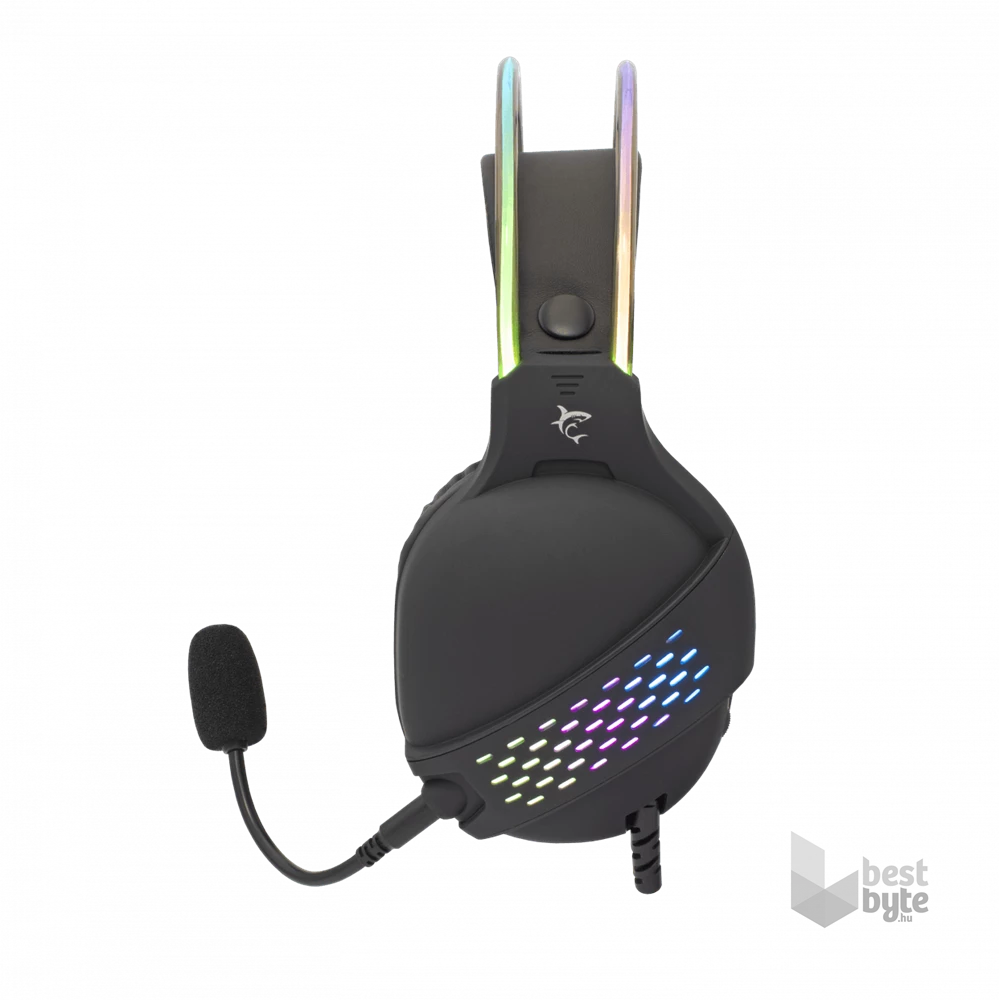 White Shark OX/RGB GH-2140 fekete gamer fejhallgató