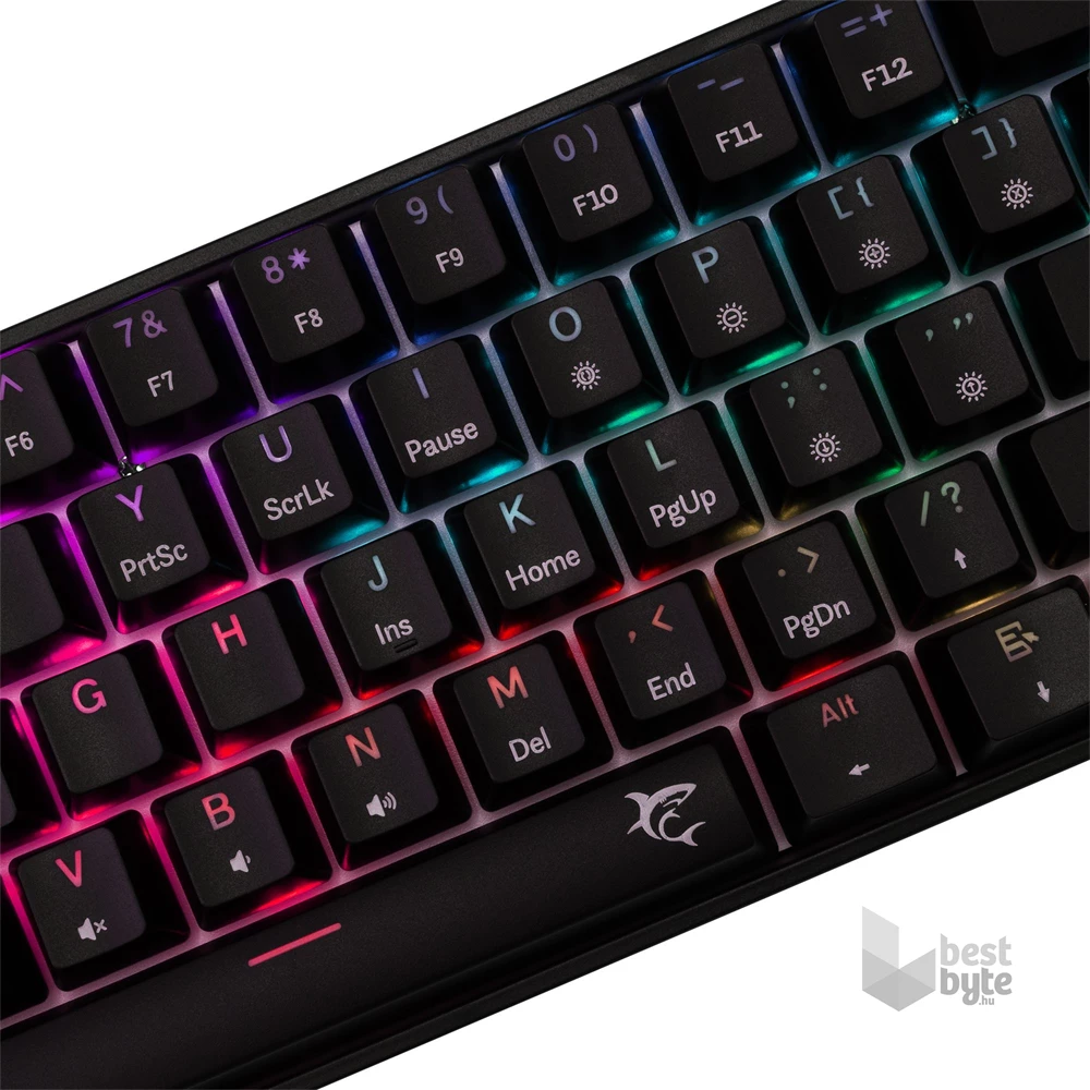 White Shark SHINOBI 2 GK-004113B/R-HU HUN fekete mechanikus (red switch) gamer billentyűzet