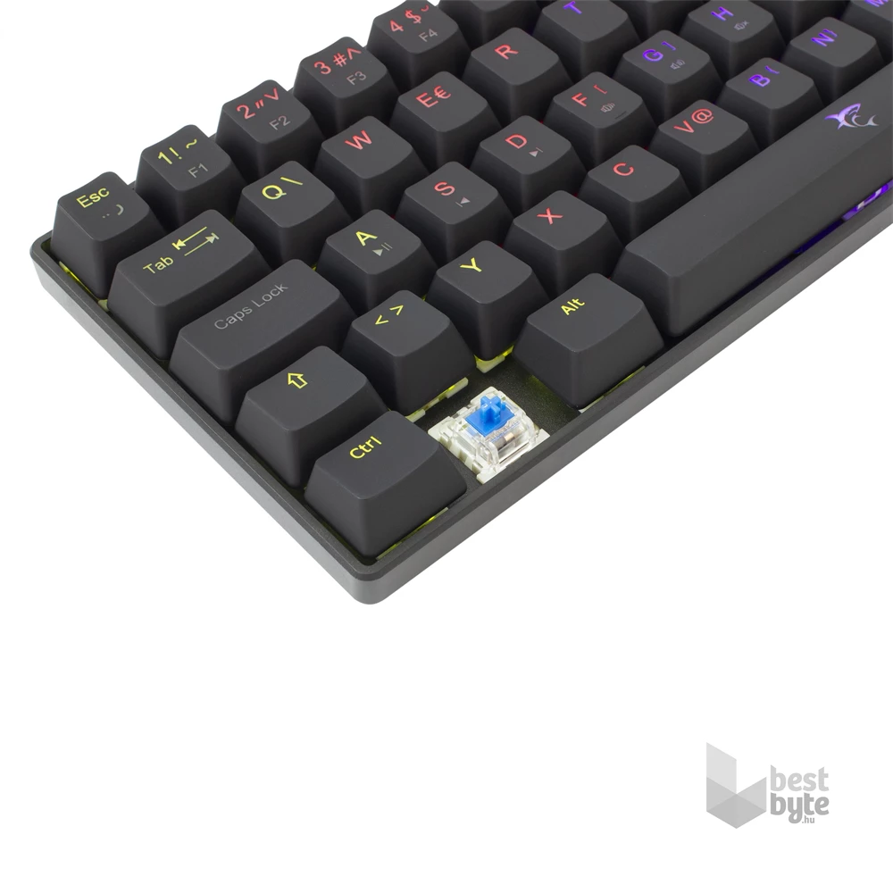 White Shark SHINOBI GK-2022B/BL-US fekete mechanikus (blue switch) gamer billentyűzet