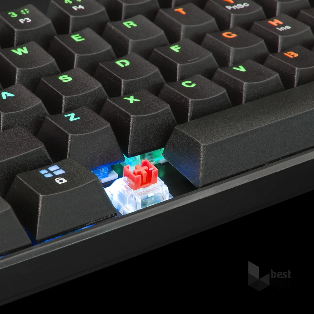White Shark SHINOBI GK-2022B/R-US fekete mechanikus (red switch) gamer billentyűzet