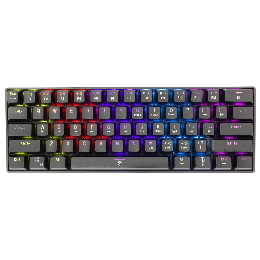 White Shark SHINOBI GK-2022B/BL-HU fekete mechanikus (blue switch) gamer billentyűzet