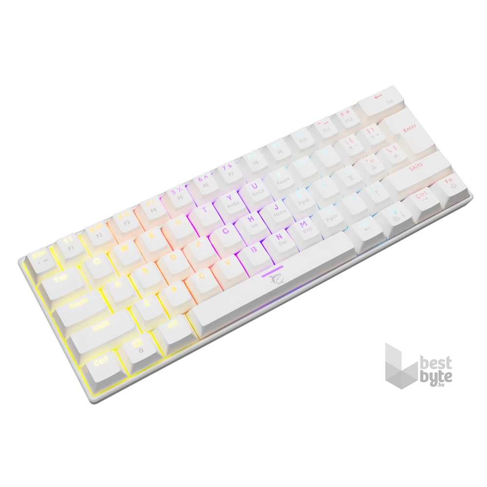 White Shark SHINOBI GK-2022W/R-HU fehér mechanikus(red switch)gamer billentyűzet