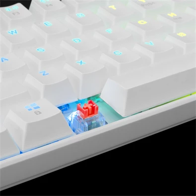 White Shark SHINOBI GK-2022W/R-HU fehér mechanikus(red switch)gamer billentyűzet