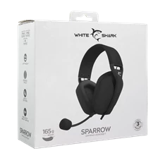 White Shark WS GH-2443B SPARROW-B fekete gamer headset