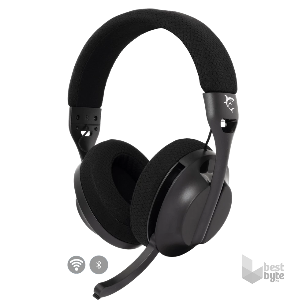 White Shark WS WGH-2441B FALCON-B vezeték nélküli fekete gamer headset