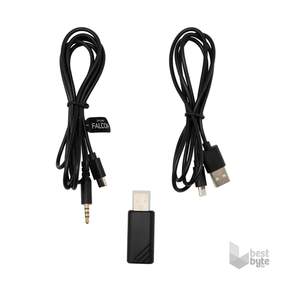 White Shark WS WGH-2441B FALCON-B vezeték nélküli fekete gamer headset