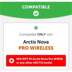 Wicked Cushions NOVAF-W Arctis Nova Pro Wireless WC FreeZe Cooling Gel fehér gaming fülpárna