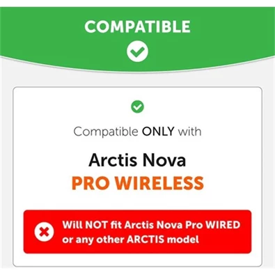 Wicked Cushions NOVAF-W Arctis Nova Pro Wireless WC FreeZe Cooling Gel fehér gaming fülpárna
