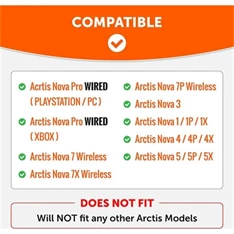 Wicked Cushions NOVAFWIRED-B Arctis Nova WC FreeZe Cooling Gel fekete gaming fülpárna