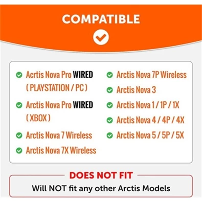 Wicked Cushions NOVAFWIRED-B Arctis Nova WC FreeZe Cooling Gel fekete gaming fülpárna