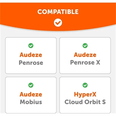 Wicked Cushions PENROSEF-B Audeze Penrose & Mobius WC FreeZe Cooling Gel fekete gaming fülpárna