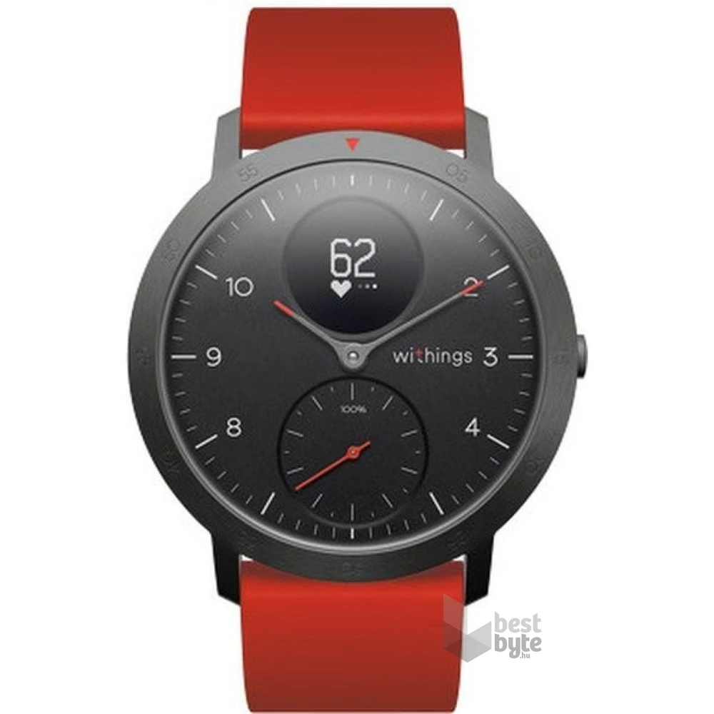 Withings Accessory Silicone Wristband Sport Buckle (20mm) for Steel HR Sport piros szilikon óraszíj