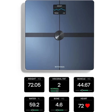Withings Body Smart All-Inter fekete személymérleg