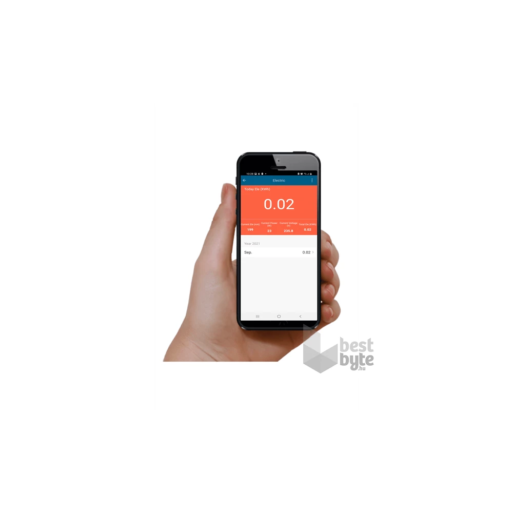 Woox Smart Home Dugalj - R6113 (3680watt, 30m, energiafogyasztás monitoring, távoli elérés)