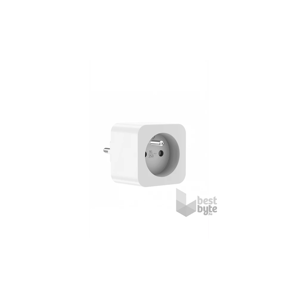 Woox Smart Home Dugalj - R6128 ( IP20, 16A, 3680W, Wi-Fi, energiafogyasztás monitoring, távoli elérés)