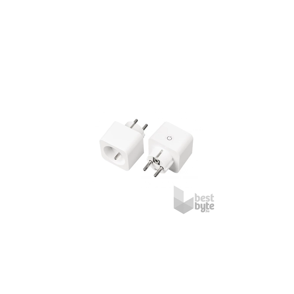 Woox Smart Home Dugalj - R6128 ( IP20, 16A, 3680W, Wi-Fi, energiafogyasztás monitoring, távoli elérés)