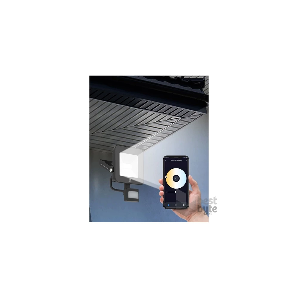 Woox Smart Home Kültéri Reflektor PIR szenzorral - R5113 (20W, 2700K-6500K, 120°, 1600lm, 25000h)
