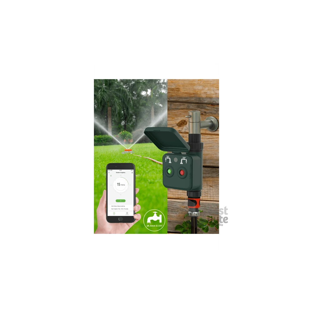 Woox Smart Zigbee Kerti Öntöző Szabályozó - R7060 (ZigBee 3.0, 1.5V AAx4, 0,2-0,7 MPa)