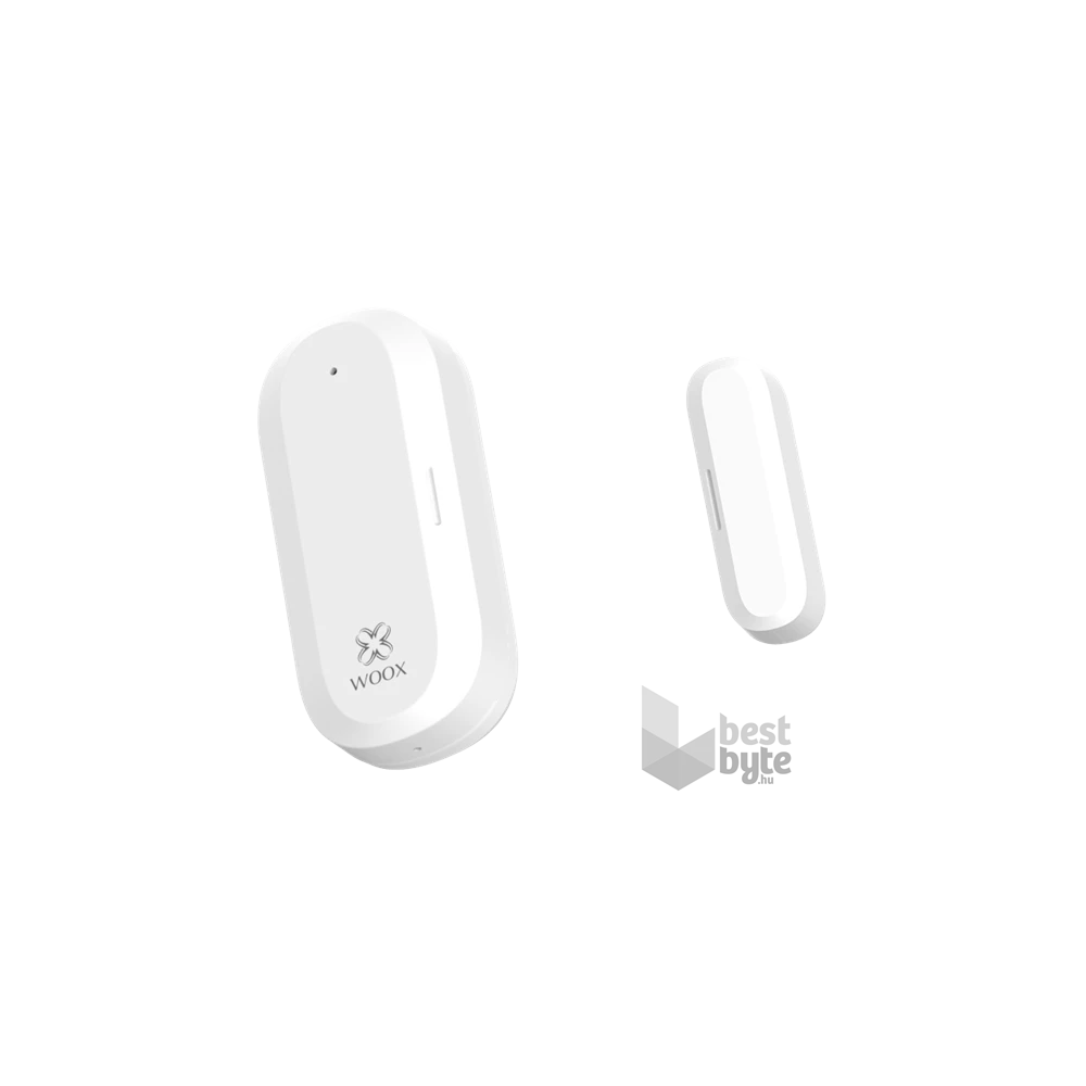 Woox Smart Zigbee Nyitásérzékelő - R7047 (ajtó/ablaknyitás érzékelés, 2xCR2032, Zigbee 3.0)