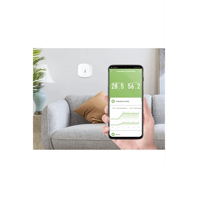 Woox Smart Zigbee R7048 beltéri páratartalom és hőmérséklet érzékelő