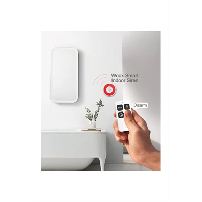 Woox Smart Zigbee Távirányító - R7054 (1xCR2032, Zigbee 3.0, riasztás gyors hatástalanítása, vészkapcsoló)