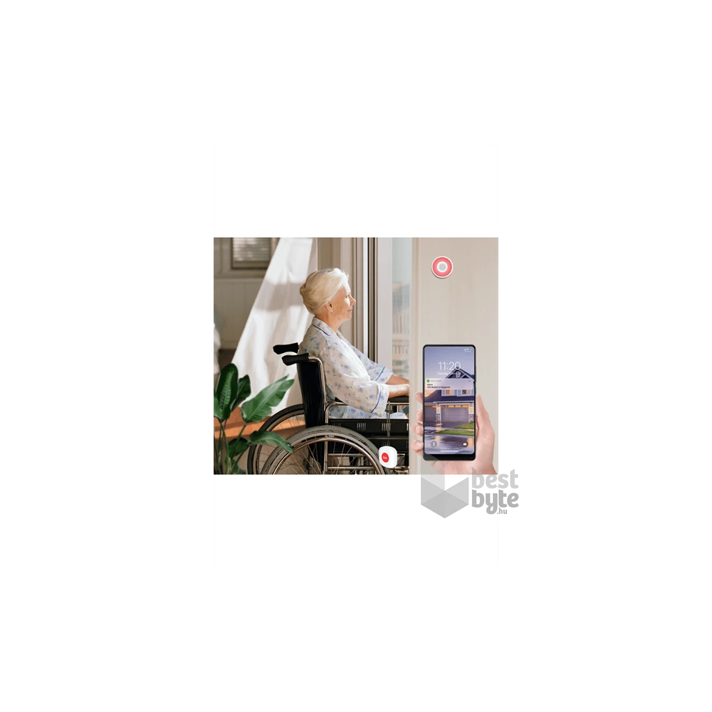 Woox Smart Zigbee Vészhívó - R7052 (1xCR2032, Zigbee 3.0, beltéri)