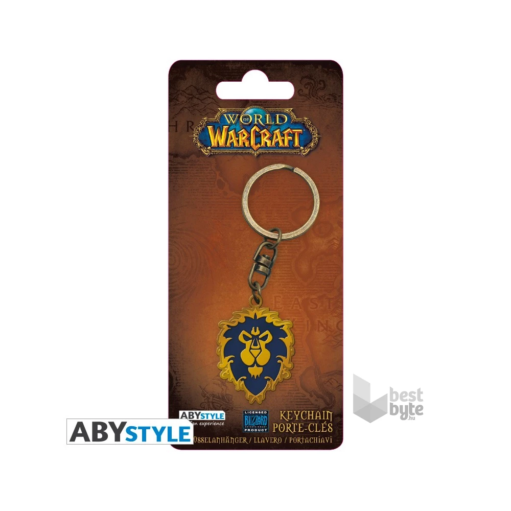World of Warcraft Alliance fém kulcstartó