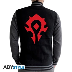 World of Warcraft "Horde" fekete/sötét szürke pulóver, M méret