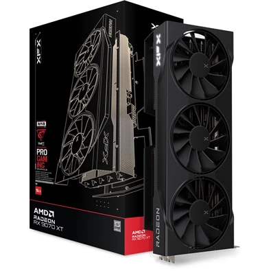 XFX Swift Radeon RX 9070XT Triple Fan Gaming Edition AMD 16GB GDDR6 256bit PCIe videókártya