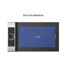 XP-PEN Deco Pro M (11"x6", 5080 LPI, PS 8192, 200 RPS, 8 gomb, USB-C) grafikus tábla