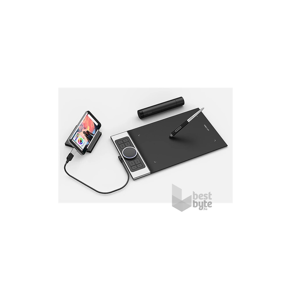 XP-PEN Deco Pro SW (9"x5", 5080 LPI, PS 8192, 200 RPS, 8 gomb, USB-C, BT5.0) grafikus tábla
