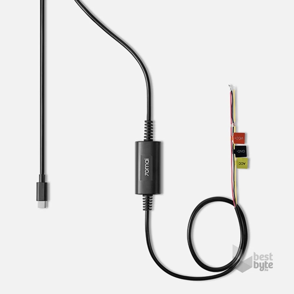 Xiaomi 70mai Hardwire Kit bekötő kábel Midrive UP03 (Type-C)