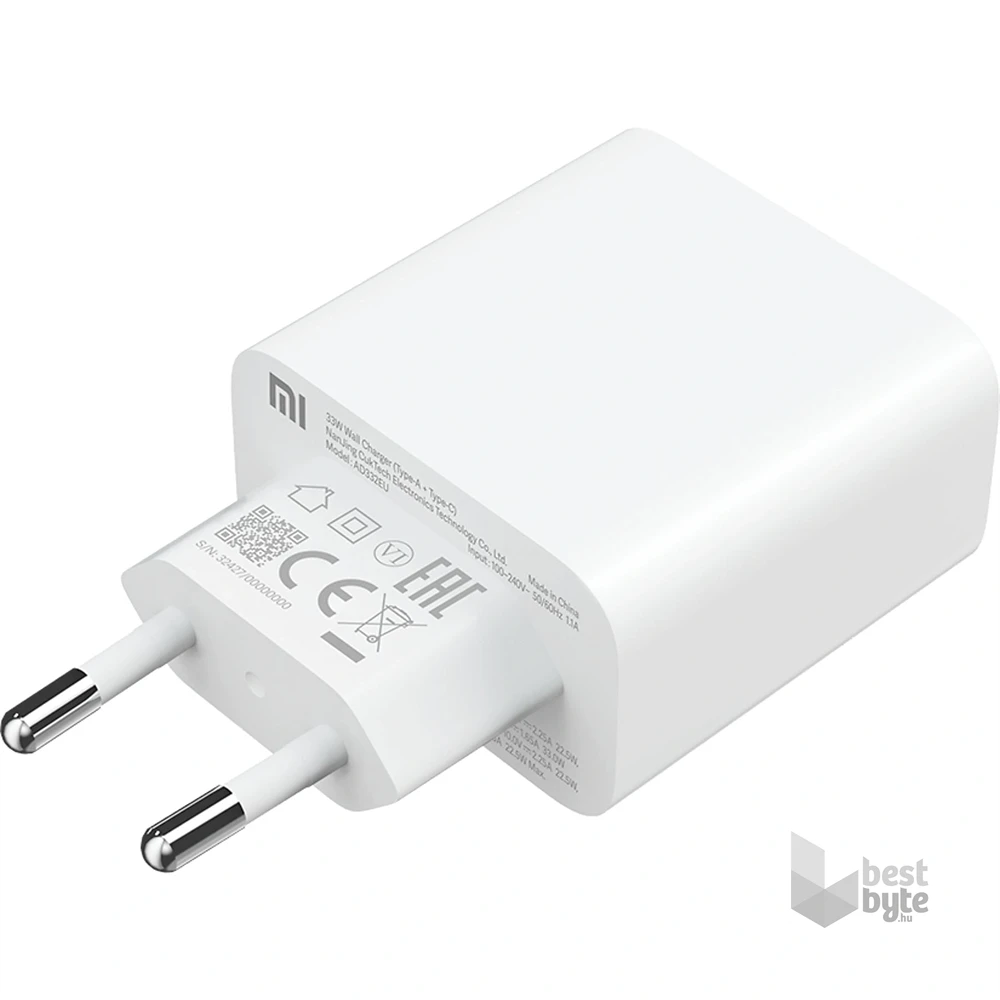 Xiaomi Mi BHR4996GL 33W USB Type-A + Type-C hálózati töltő adapter