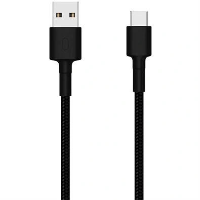 Xiaomi Mi Braided 1m USB A - USB Type-C fekete kábel