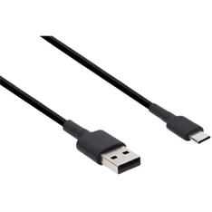 Xiaomi Mi Braided 1m USB A - USB Type-C fekete kábel