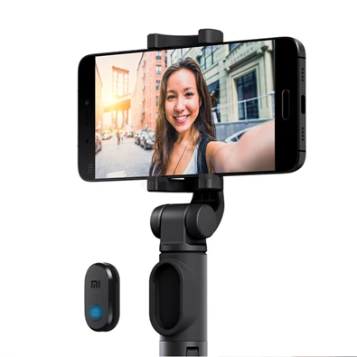 Xiaomi Mi Selfie Stick Tripod fekete Bluetooth szelfibot és állvány