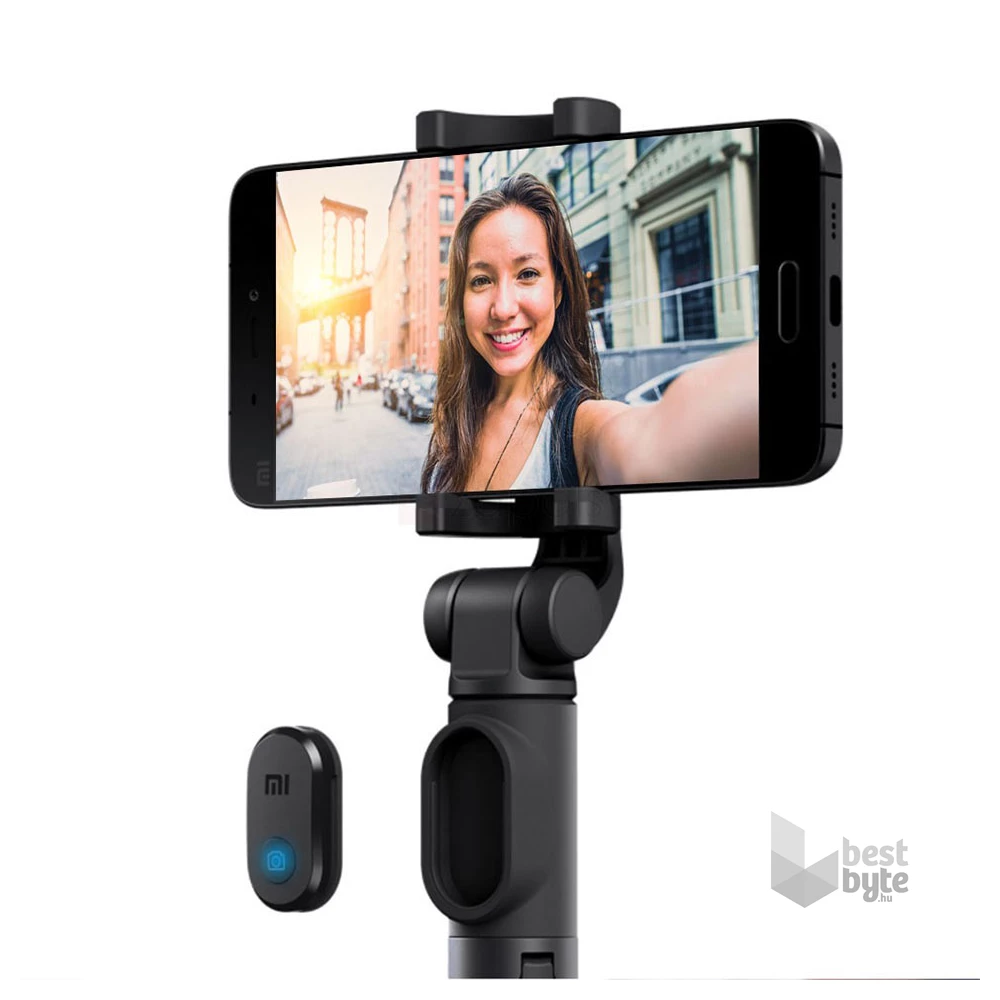 Xiaomi Mi Selfie Stick Tripod fekete Bluetooth szelfibot és állvány