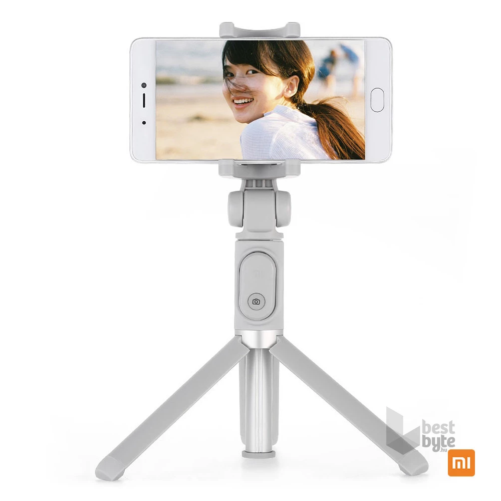 Xiaomi Mi Selfie Stick Tripod szürke Bluetooth szelfibot és állvány
