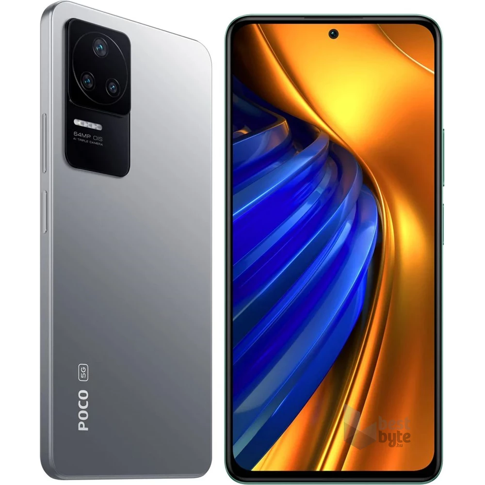 Xiaomi Poco F4 8/256GB DualSIM kártyafüggetlen okostelefon - ezüst (Android)