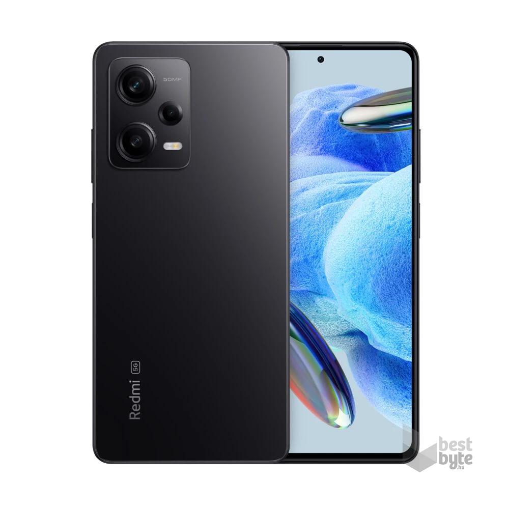 Xiaomi Redmi Note 12 Pro 5G 6/128GB DualSIM kártyafüggetlen okostelefon - fekete (Android)