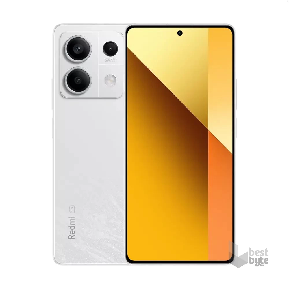 Xiaomi Redmi Note 13 5G 8/256GB DualSIM kártyafüggetlen okostelefon - fehér (Android)